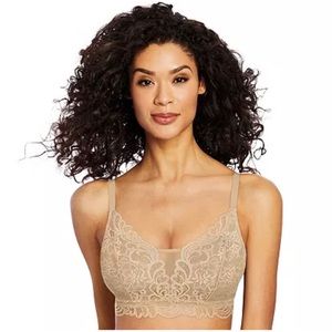 Bali NWT lace desire shaping & support wire free lined bra size 2XL